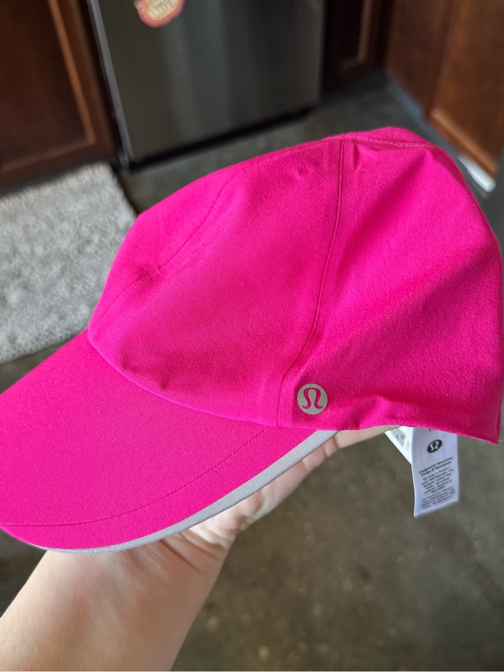 Lululemon NWT Fast and Free Run Hat Pony Pink Peony Athletic Running Cap O/S